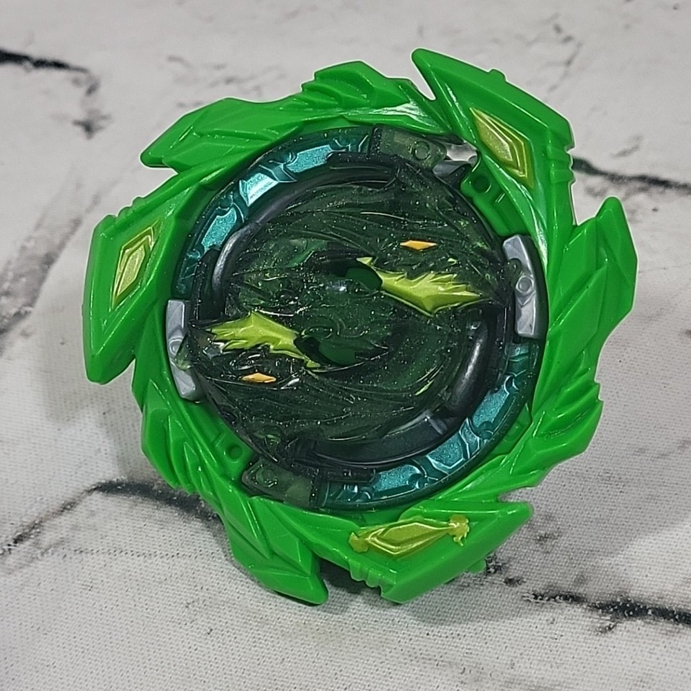 Beyblade Hasbro Tomy Quaddrive Salvage Roktavor R7 Green Blue